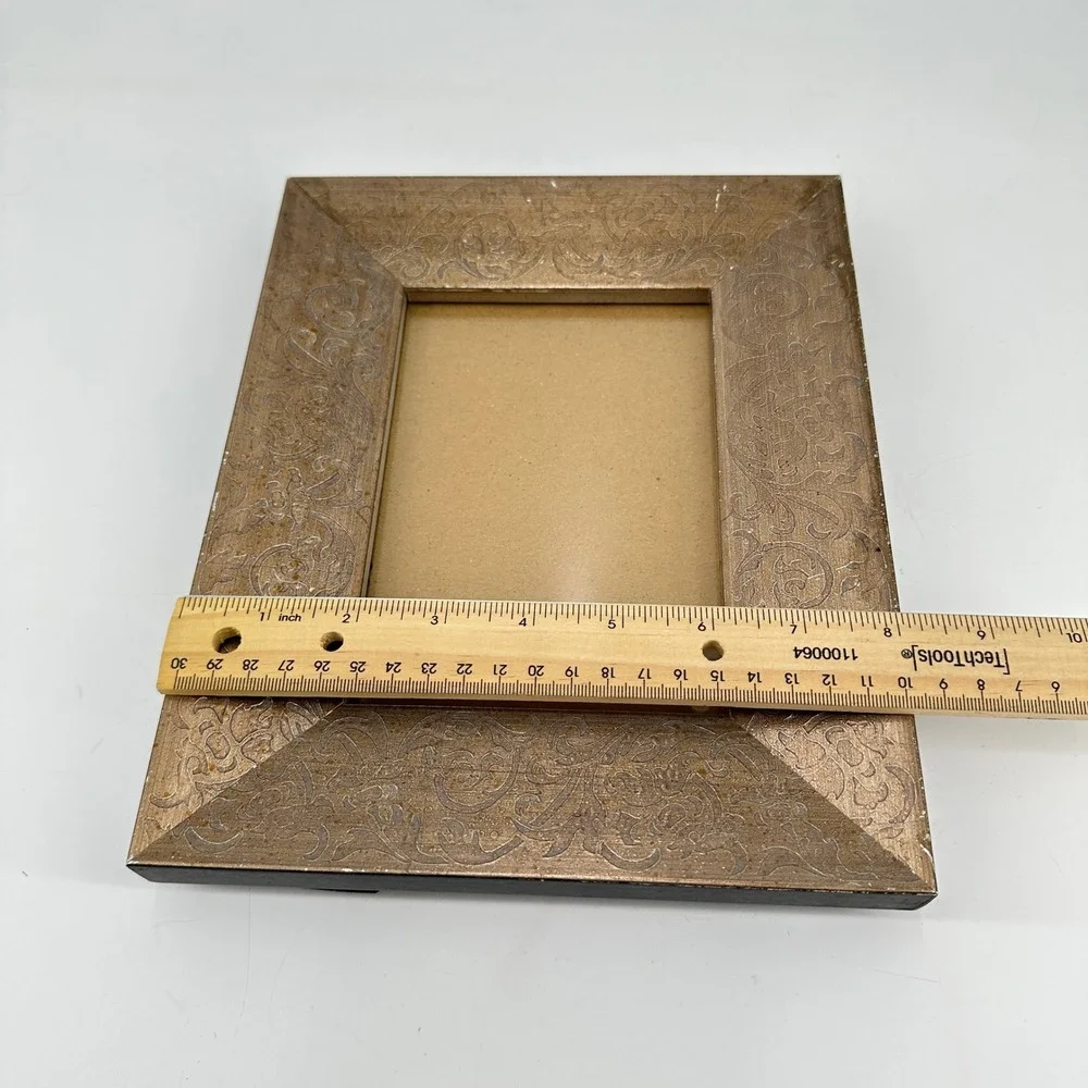 Vintage Style Gold Embossed Scroll Floral‎ Picture Frame Tabletop Wall Hanging